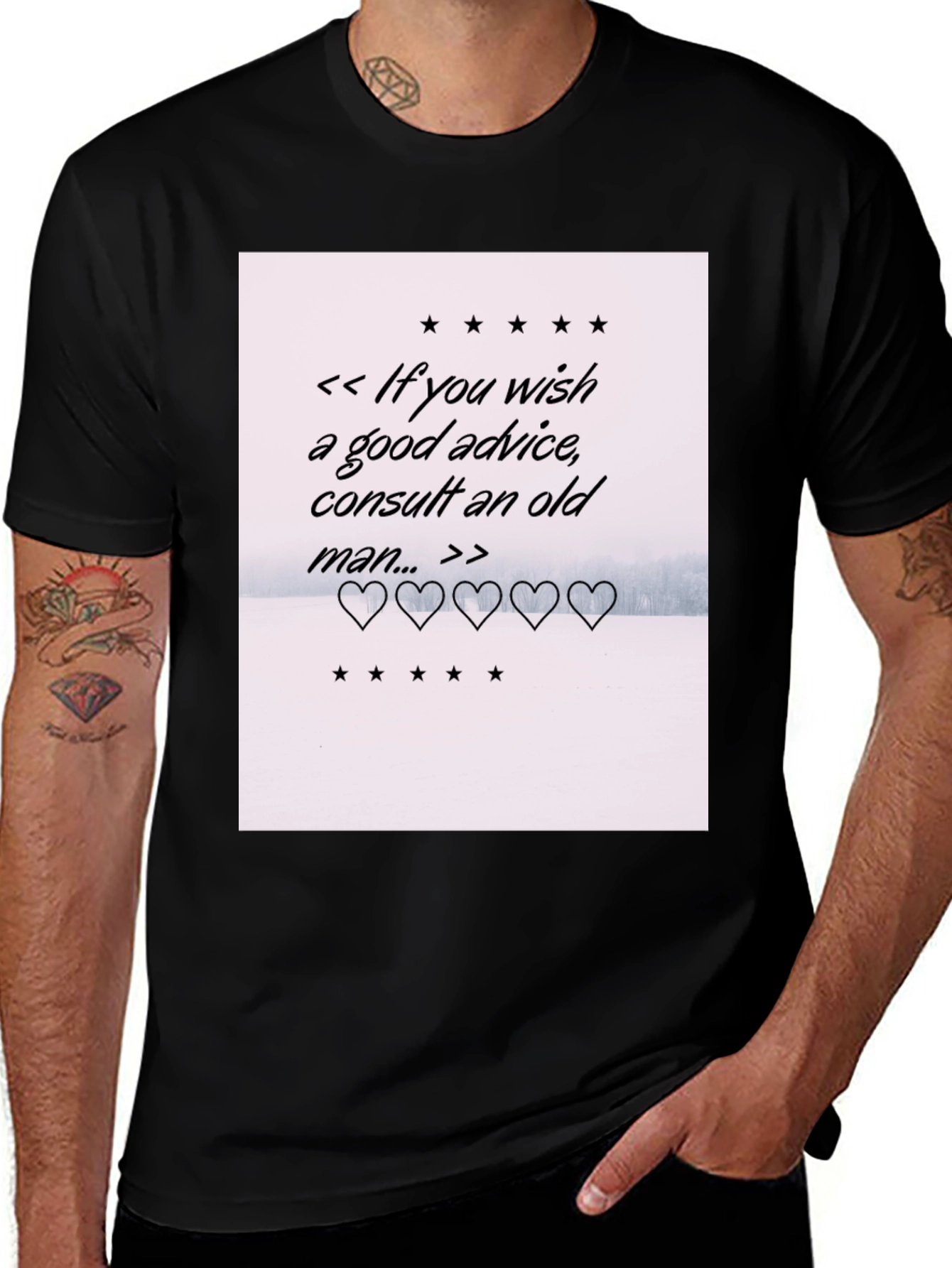 Consult An Old Man Advice Graphic Tee