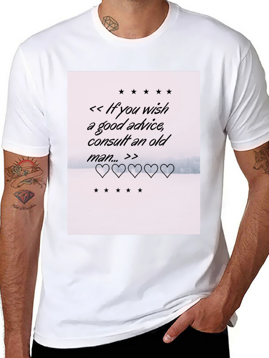 Consult An Old Man Advice Graphic Tee
