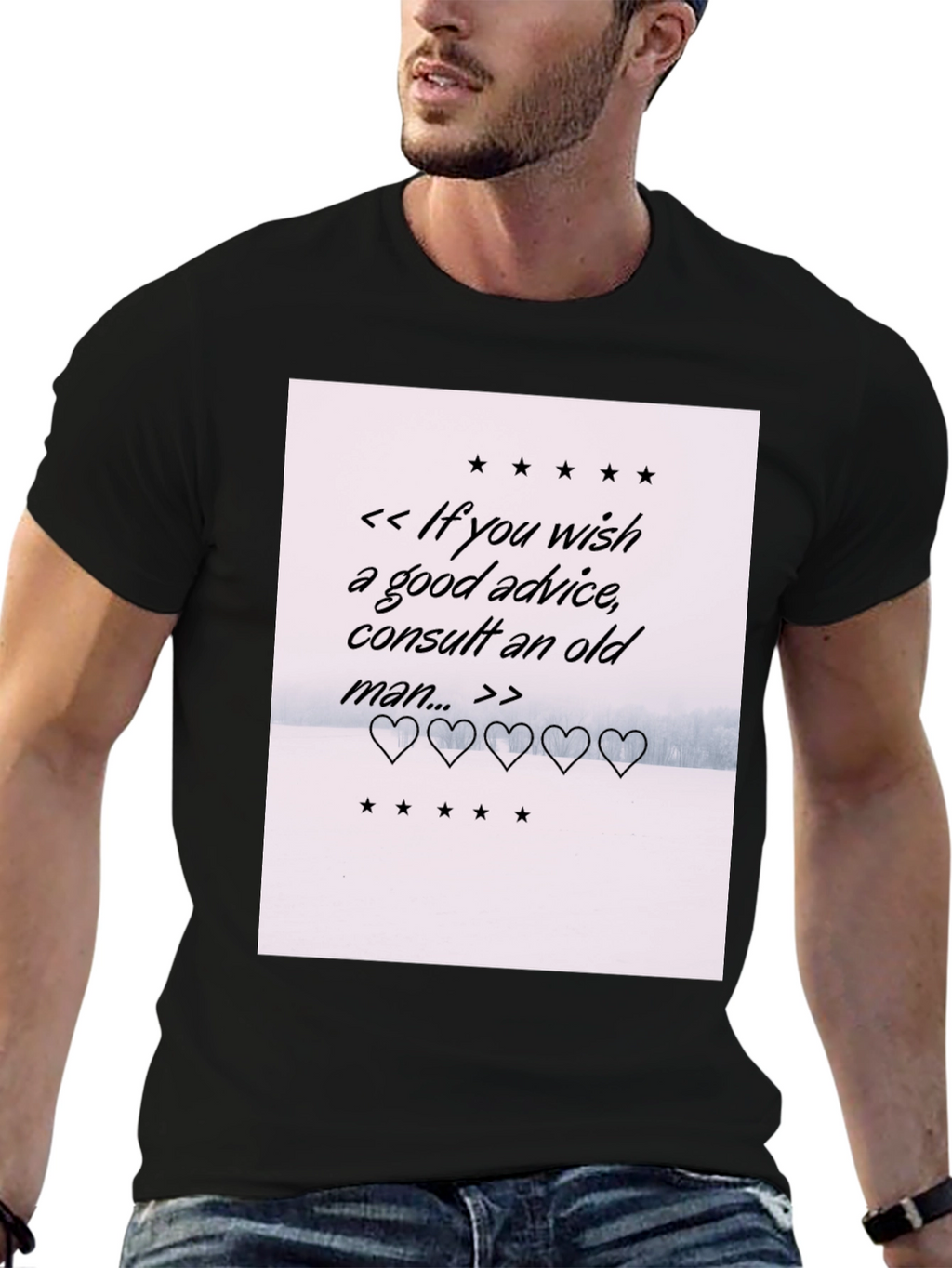 Consult An Old Man Advice Graphic Tee