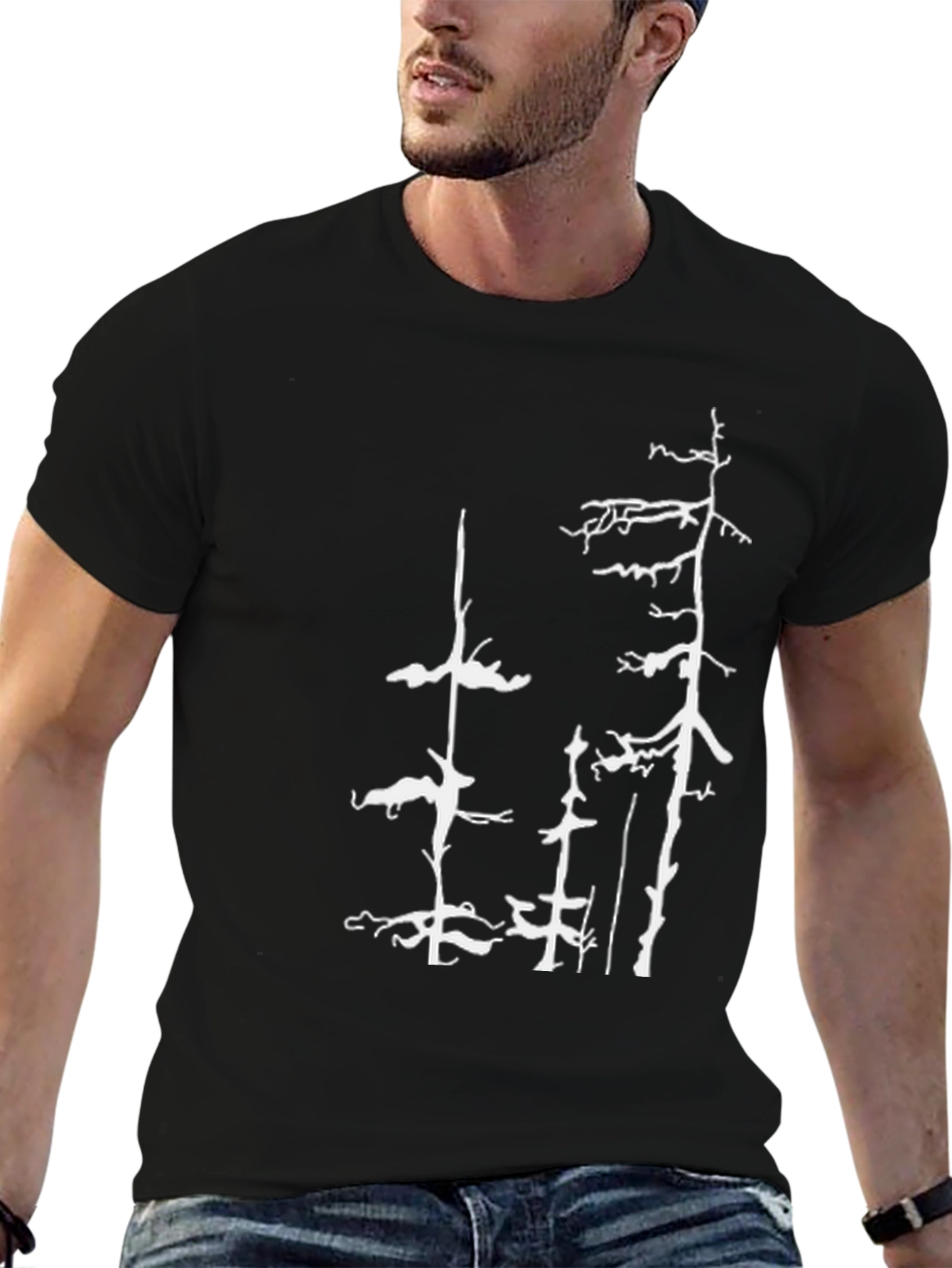 Nature Inspired Black Tee