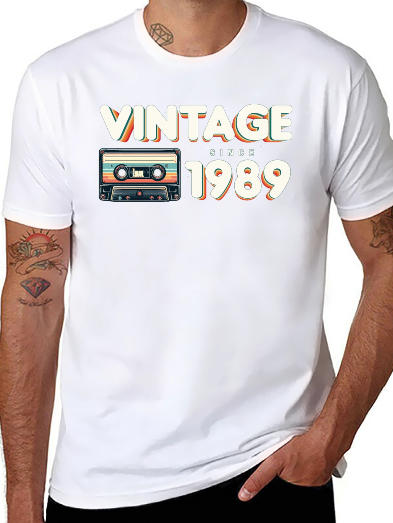 Vintage Since 1989 Cassette Tape Graphic T-Shirt