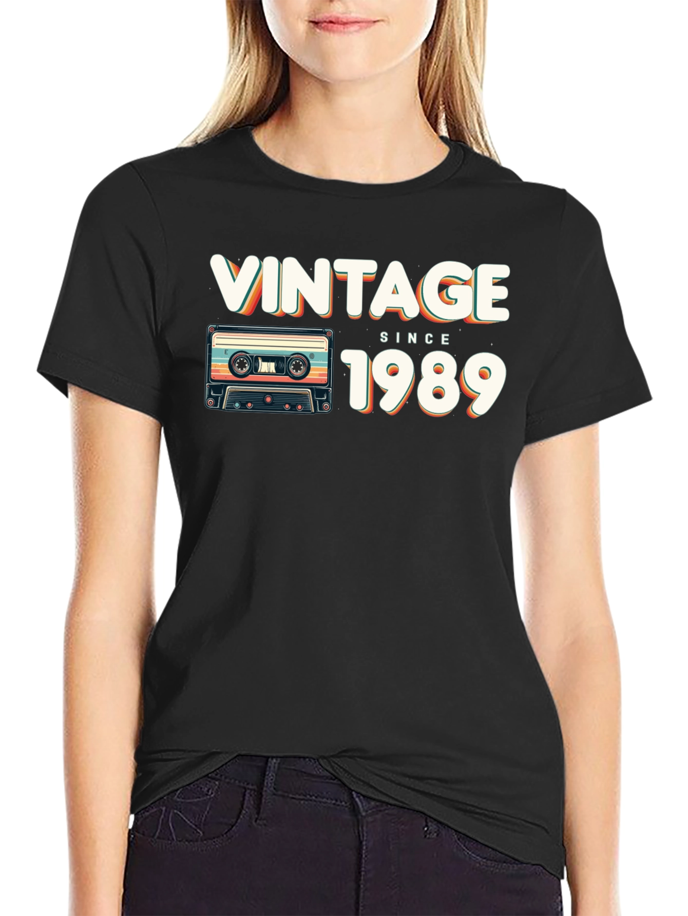 Vintage Since 1989 Cassette Tape Graphic T-Shirt