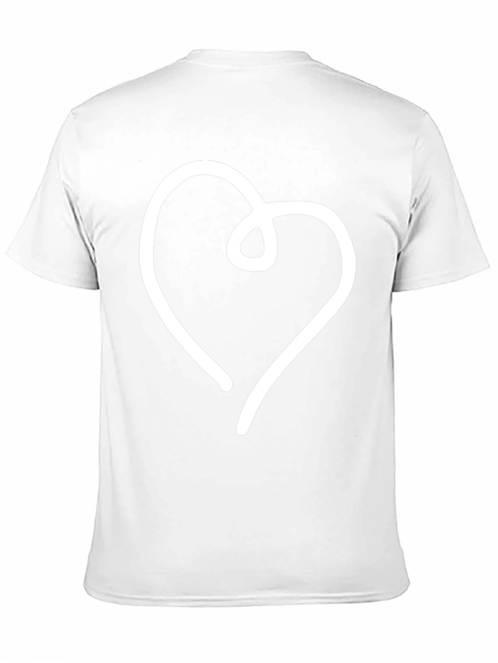 Simple Heart Graphic Black T-Shirt