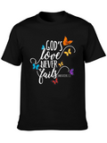 Gods Love Never Fails Christian T-Shirt