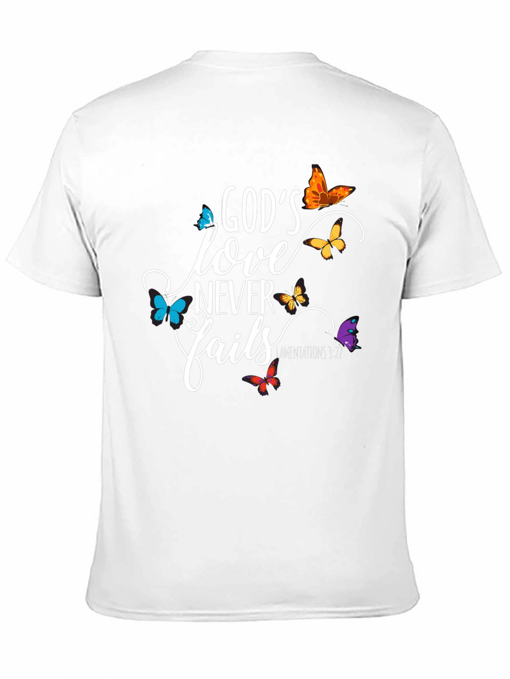 Gods Love Never Fails Christian T-Shirt