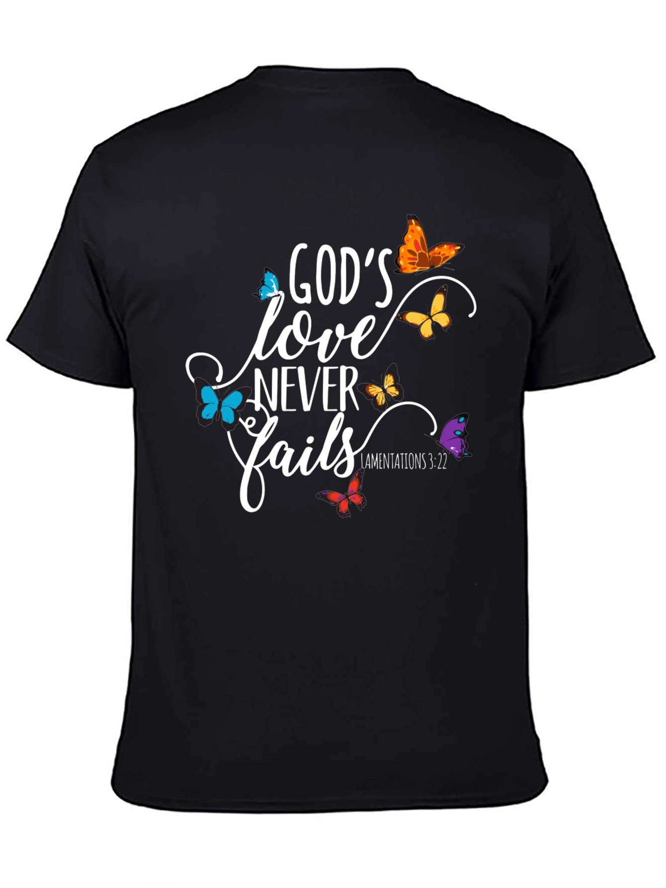 Gods Love Never Fails Christian T-Shirt