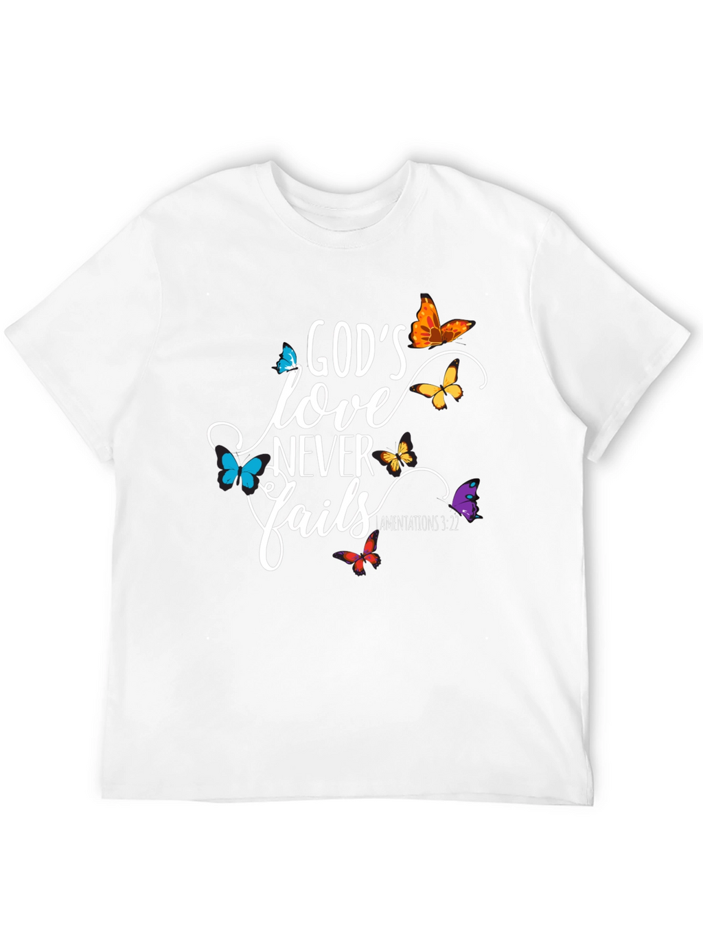Gods Love Never Fails Christian T-Shirt