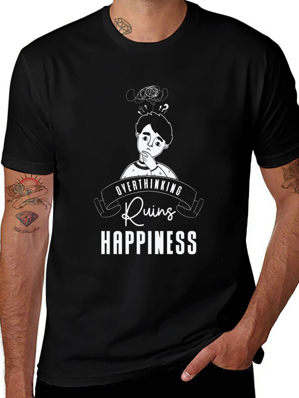 Overthinking Ruins Happiness T-Shirt