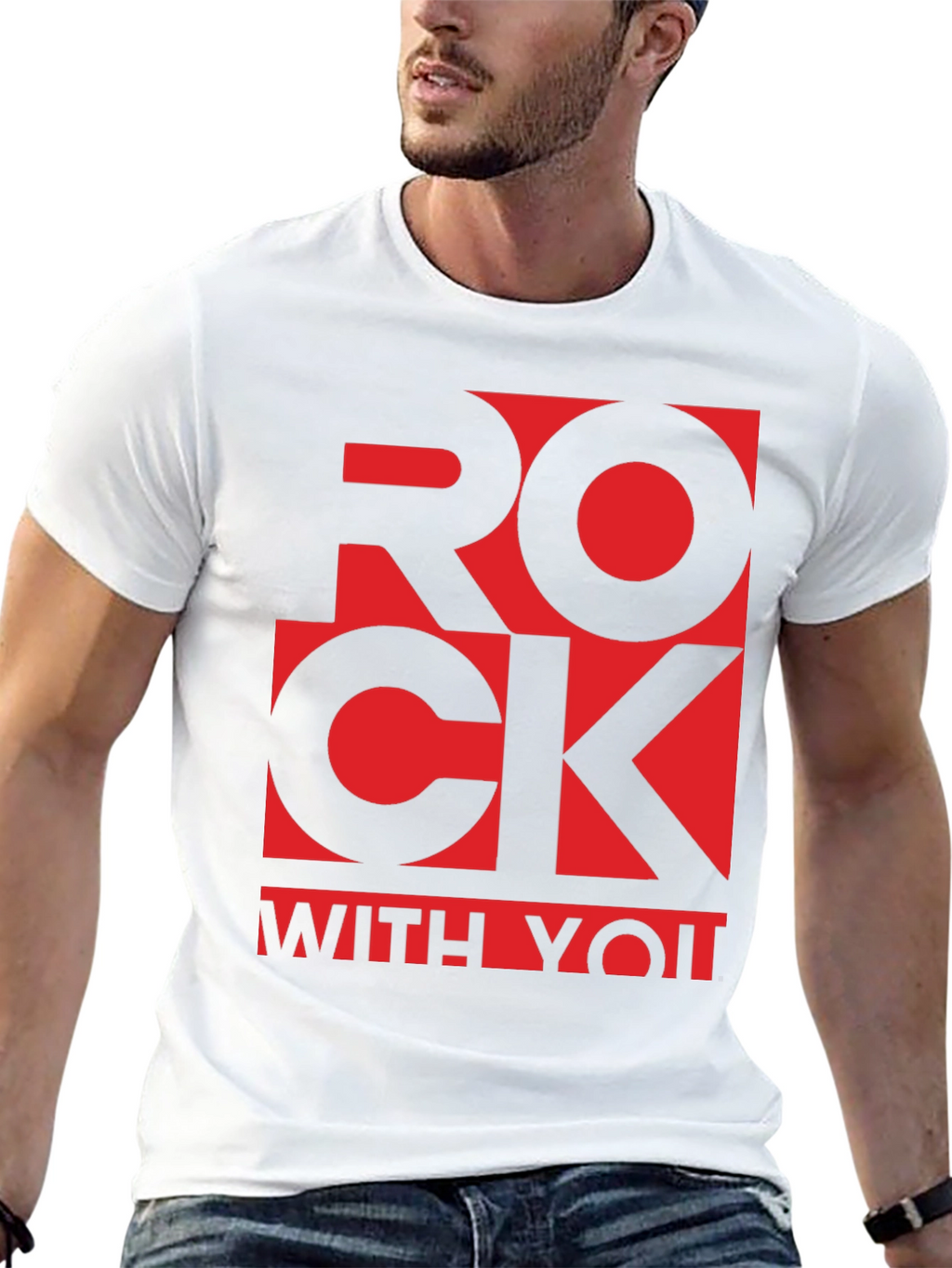 Rock With You Graphic T-Shirt - Black