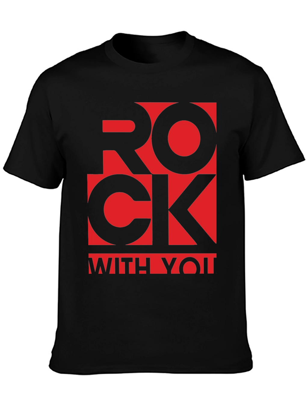 Rock With You Graphic T-Shirt - Black