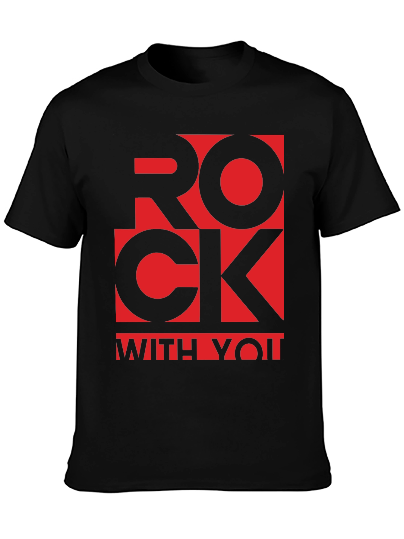 Rock With You Graphic T-Shirt - Black