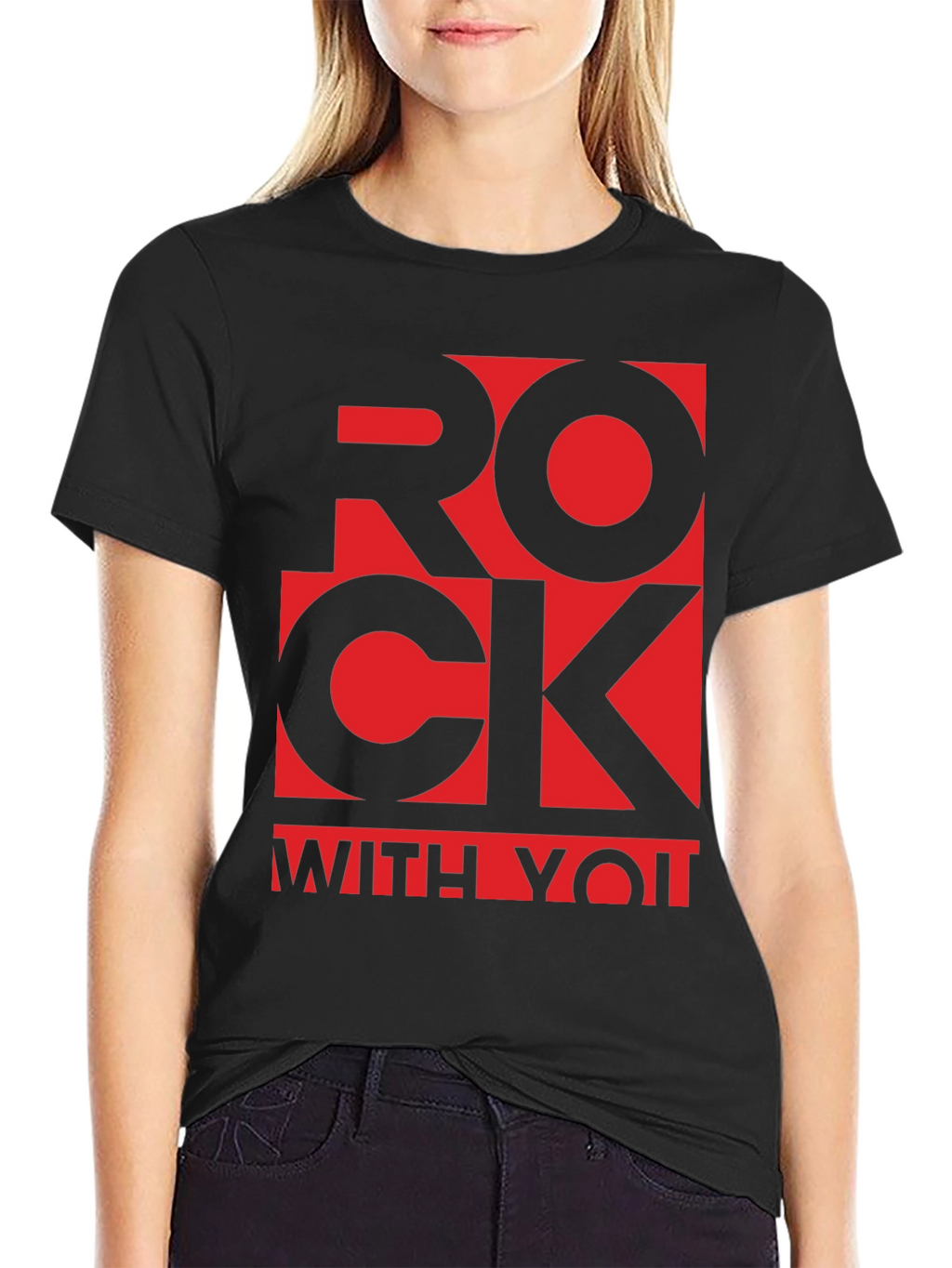 Rock With You Graphic T-Shirt - Black