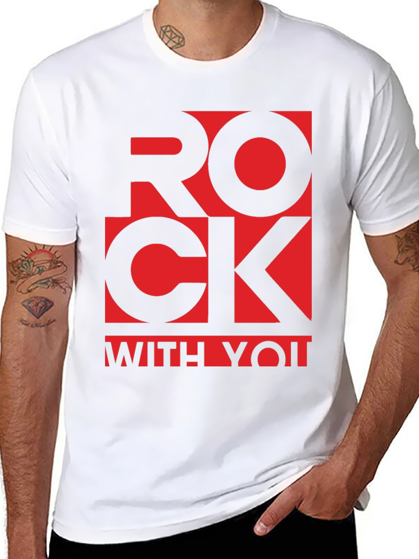 Rock With You Graphic T-Shirt - Black