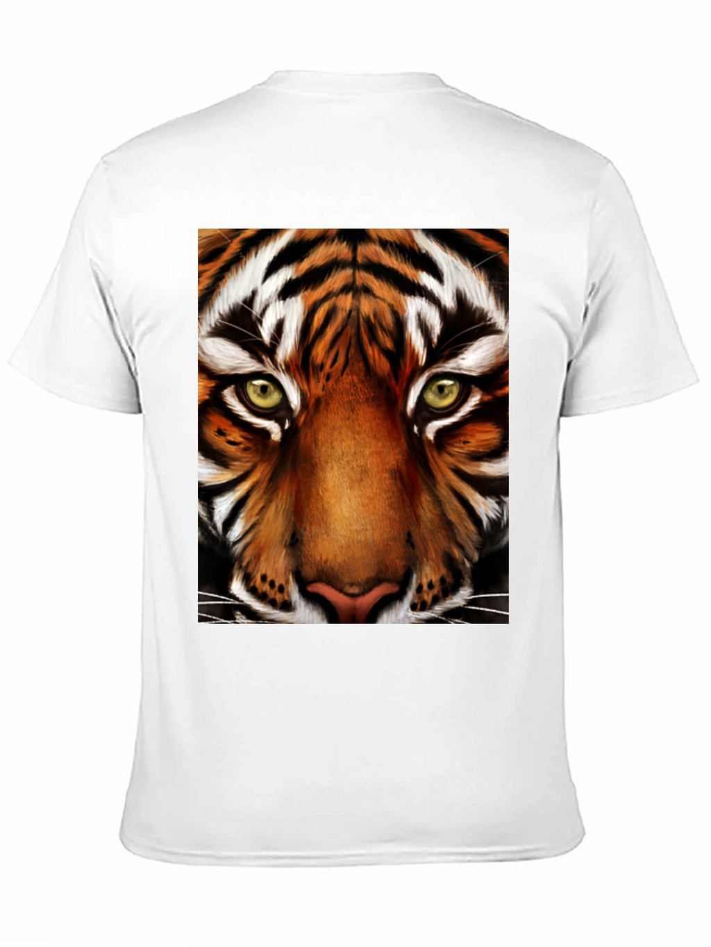 Tiger Face Graphic Black T-Shirt