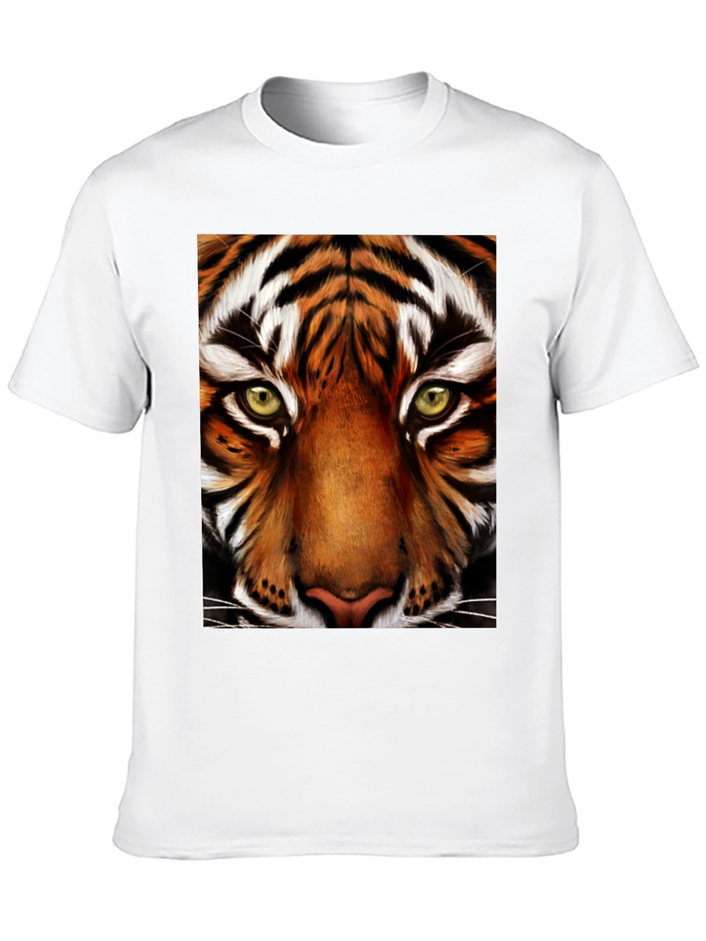 Tiger Face Graphic Black T-Shirt