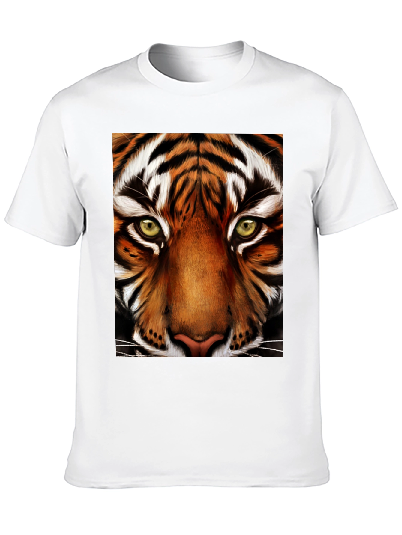 Tiger Face Graphic Black T-Shirt