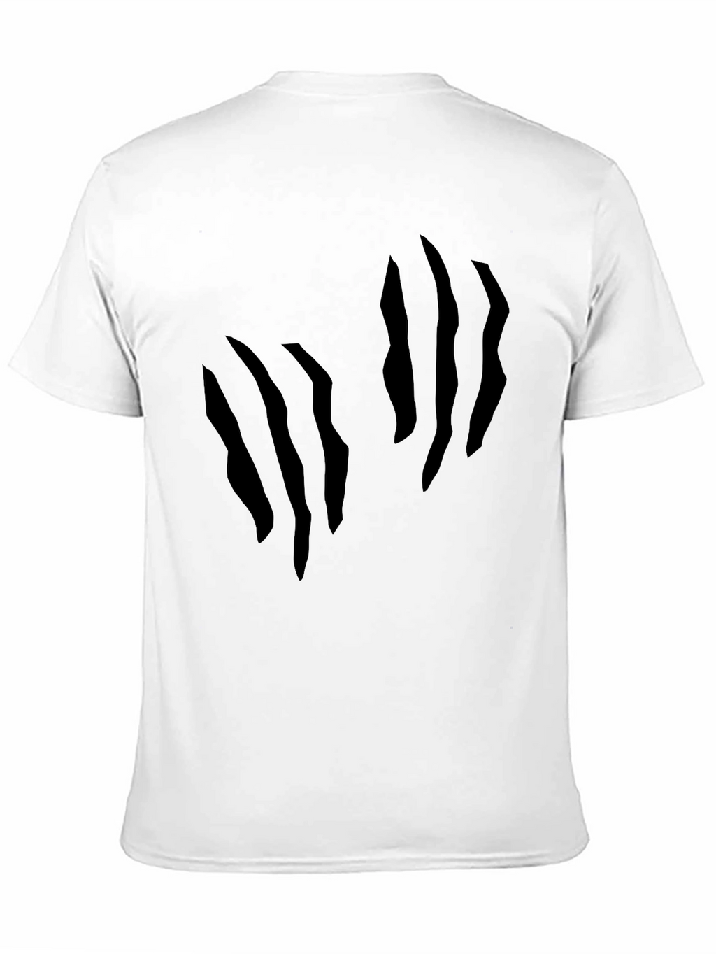 Mens Claw Mark Graphic Black T-Shirt