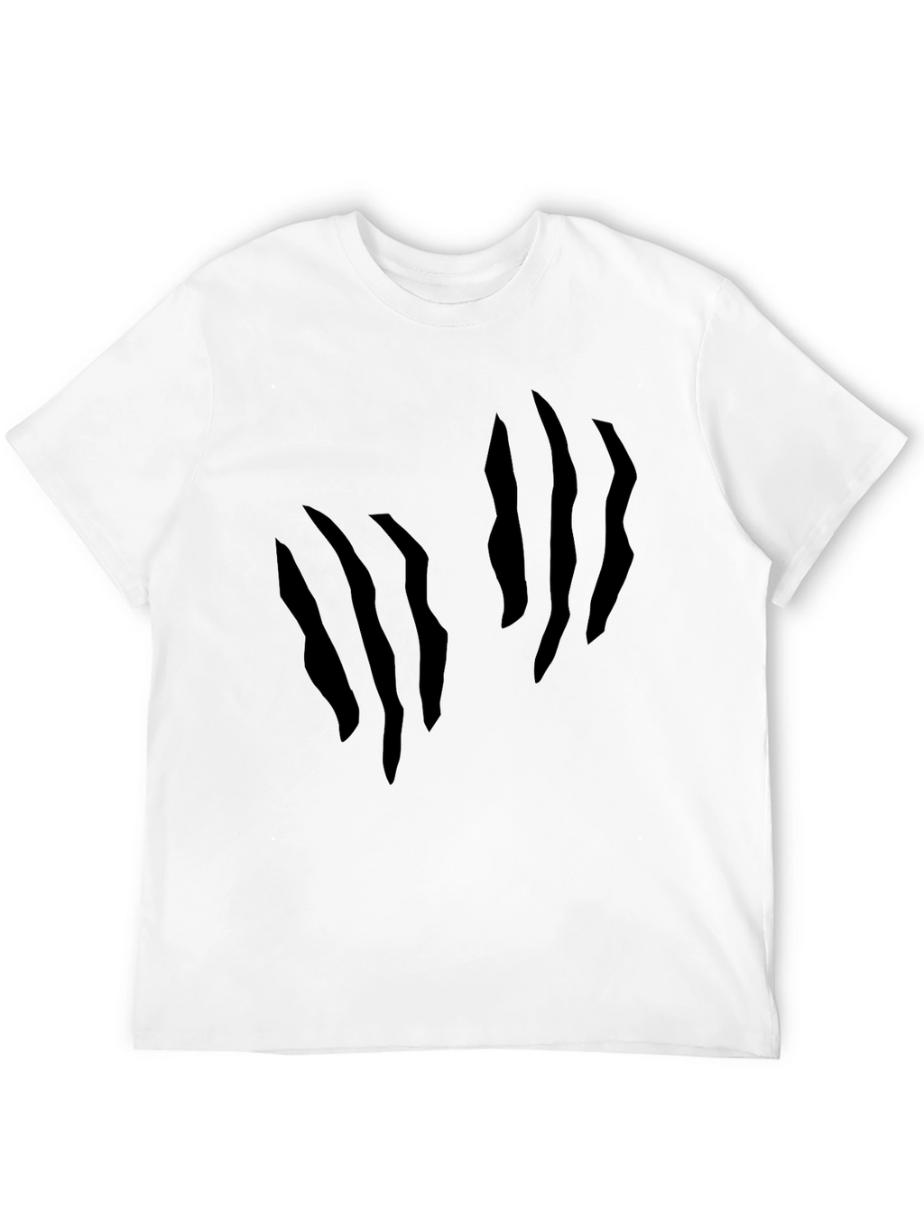 Mens Claw Mark Graphic Black T-Shirt