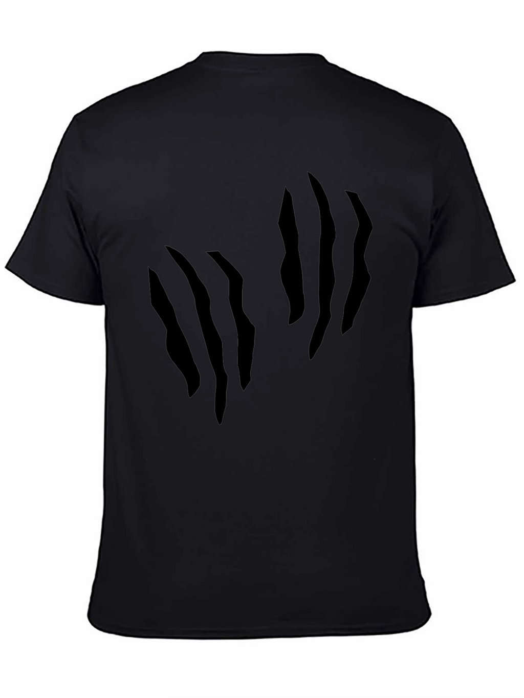Mens Claw Mark Graphic Black T-Shirt