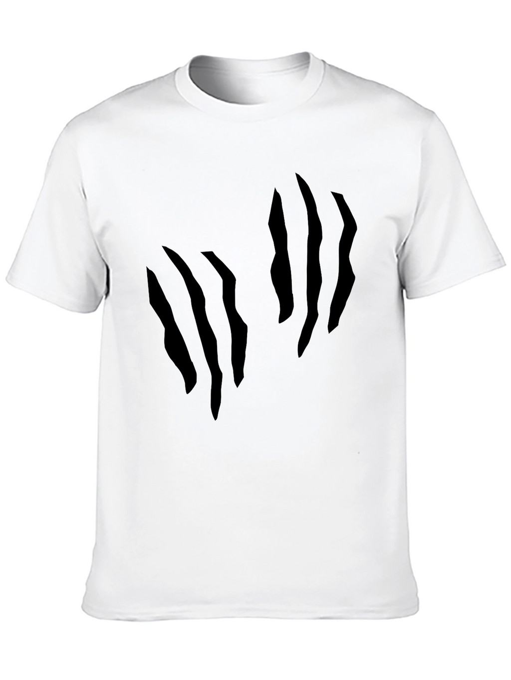 Mens Claw Mark Graphic Black T-Shirt