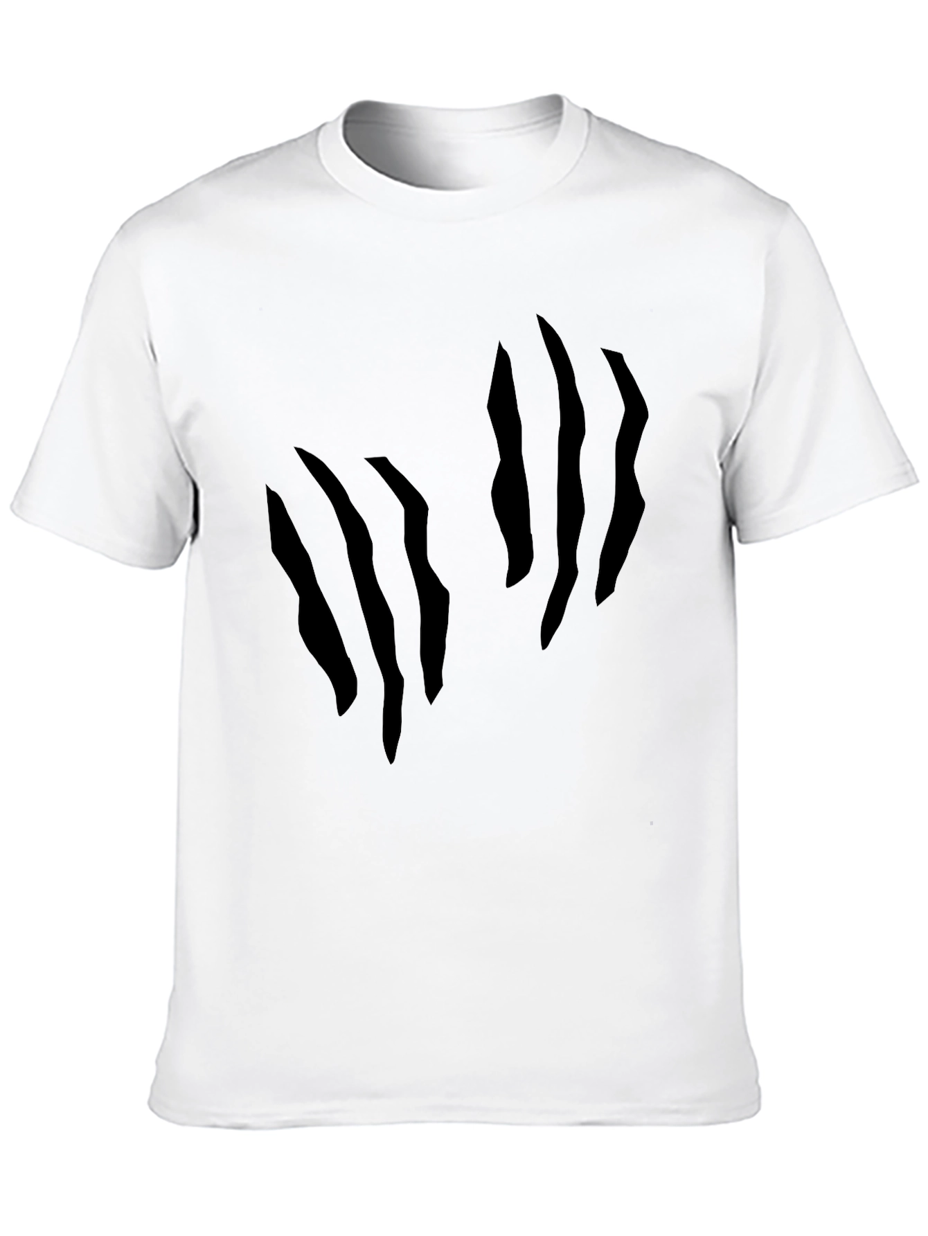 Mens Claw Mark Graphic Black T-Shirt