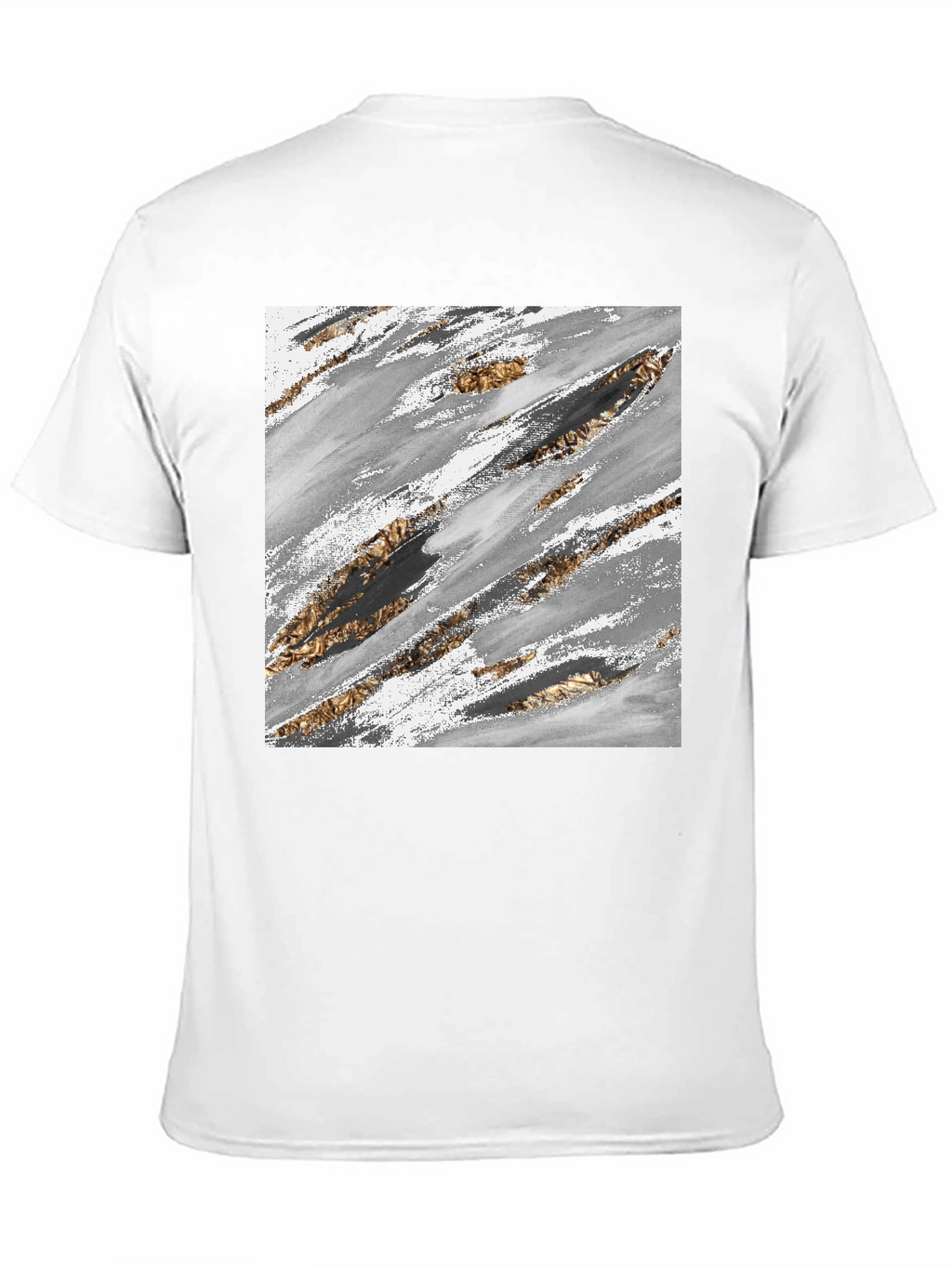 Abstract Brushstroke Graphic Tee - Modern Casual