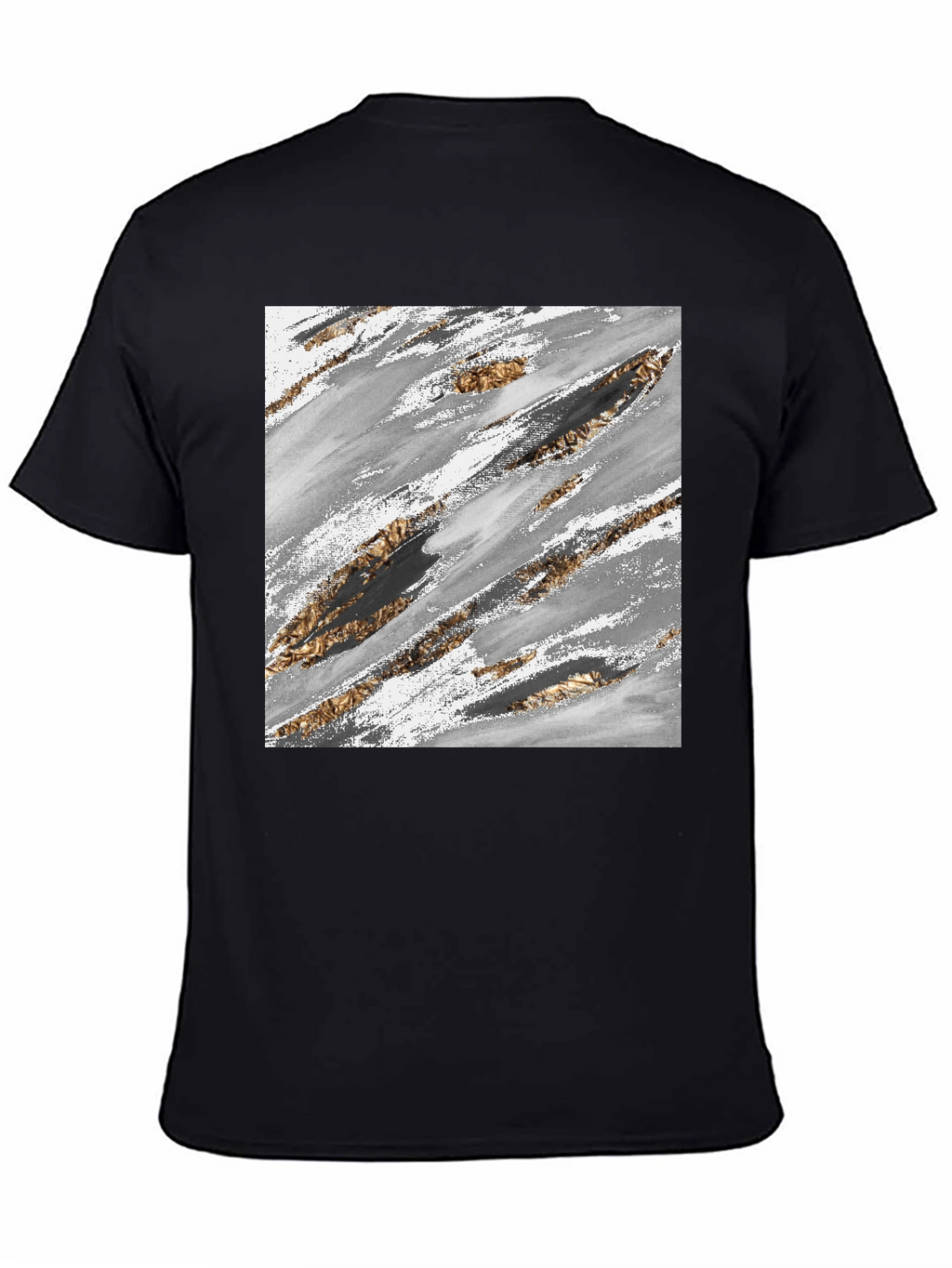 Abstract Brushstroke Graphic Tee - Modern Casual