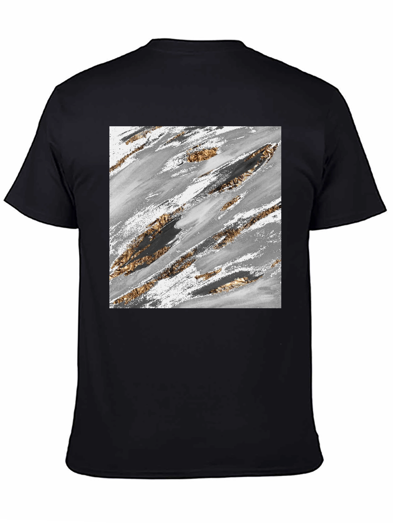 Abstract Brushstroke Graphic Tee - Modern Casual