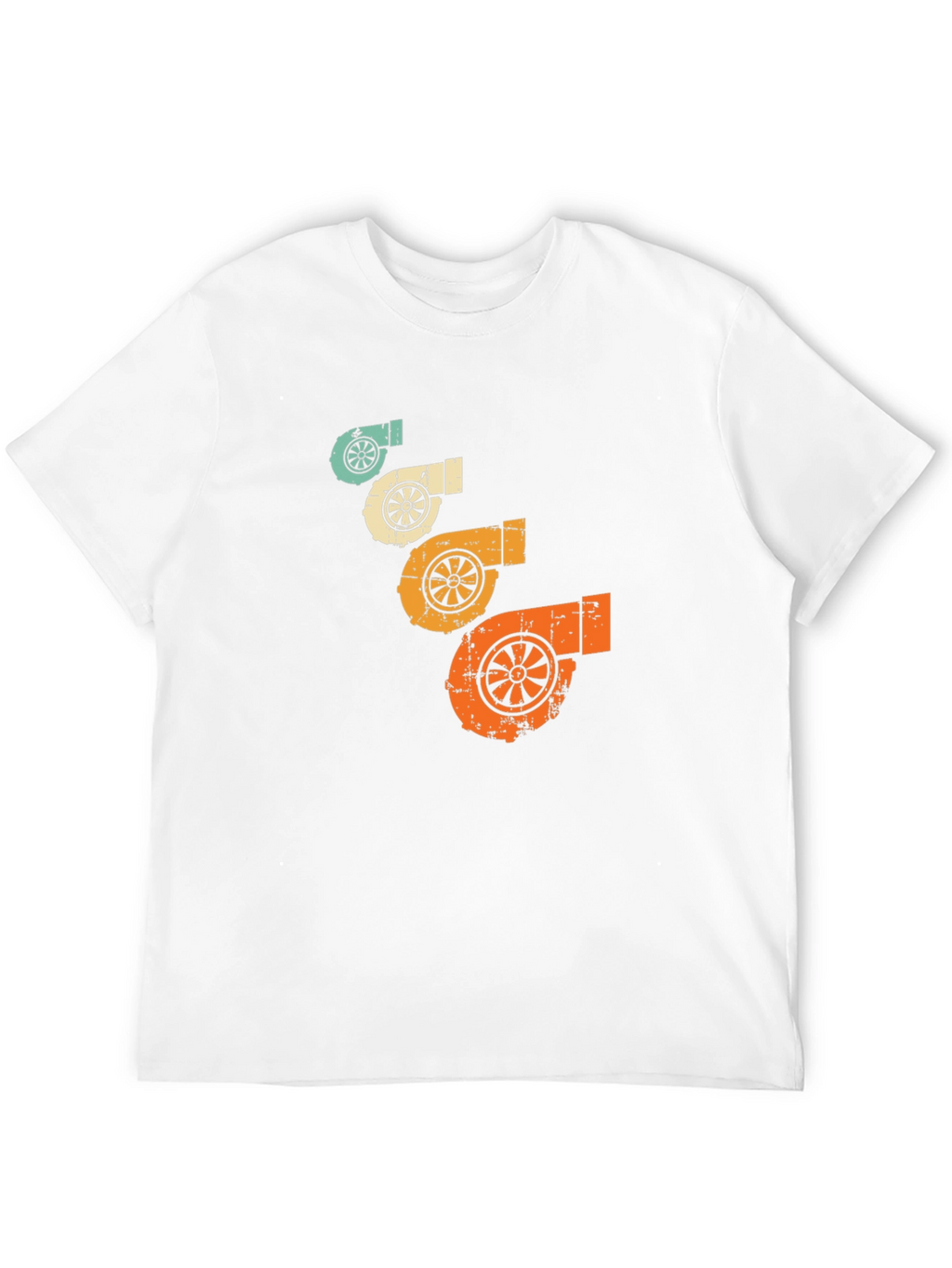 Retro Turbo Graphic Tee - Black Cotton T-Shirt