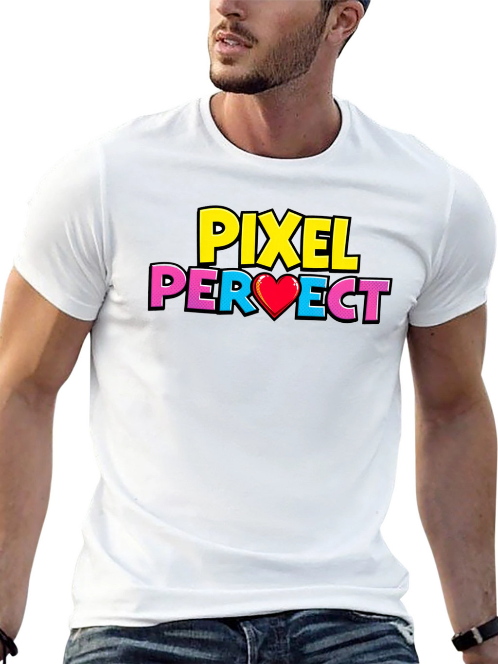 Pixel Perfect Graphic T-Shirt - Gamer Style Tee