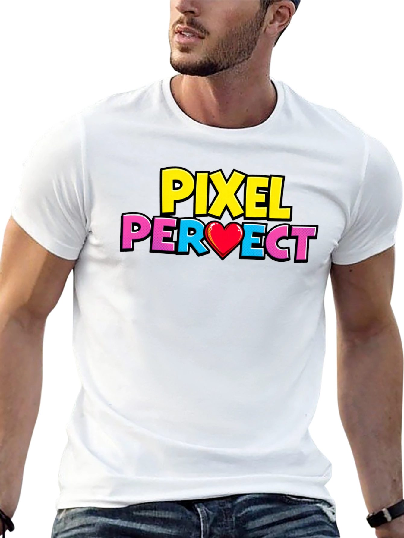 Pixel Perfect Graphic T-Shirt - Gamer Style Tee