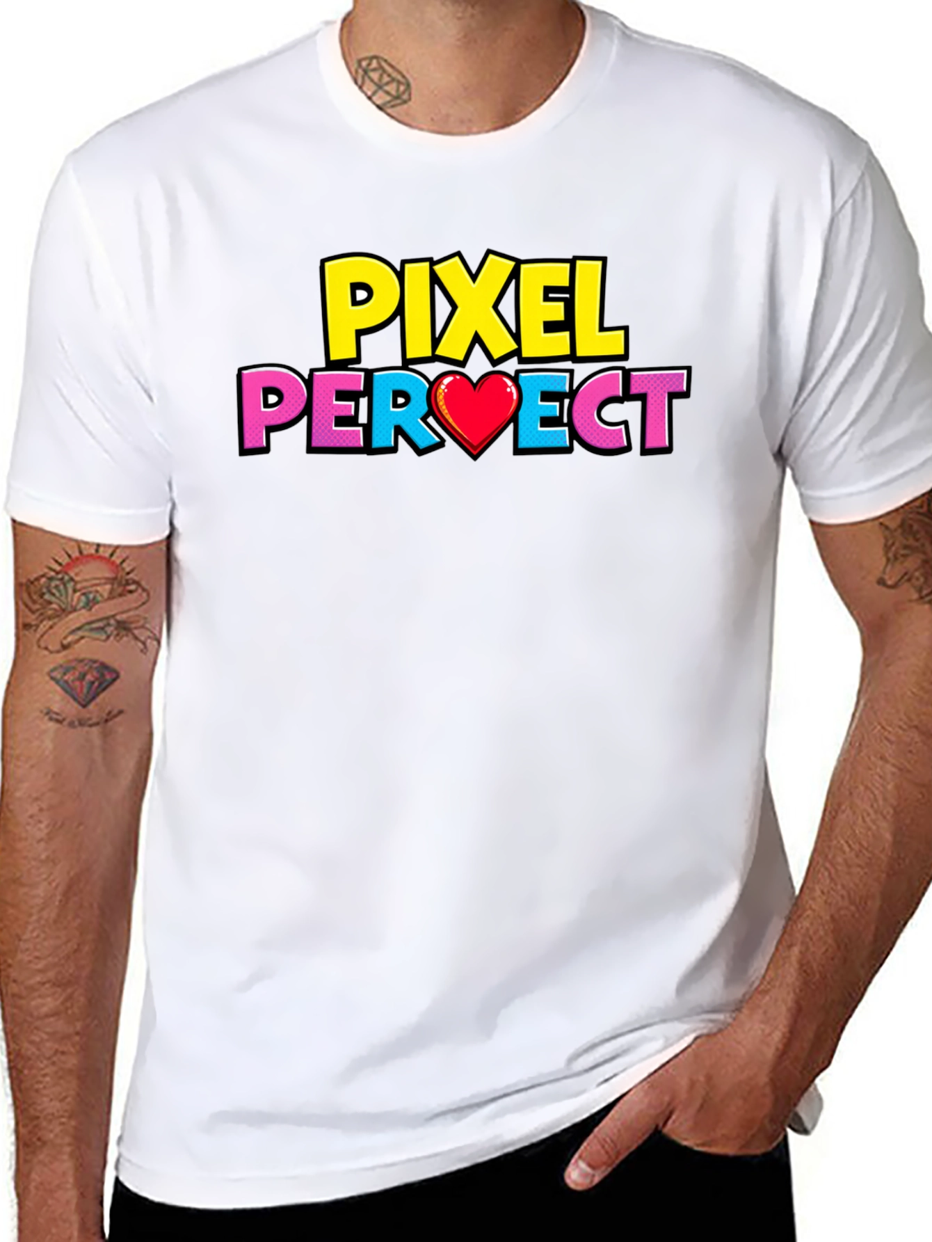 Pixel Perfect Graphic T-Shirt - Gamer Style Tee