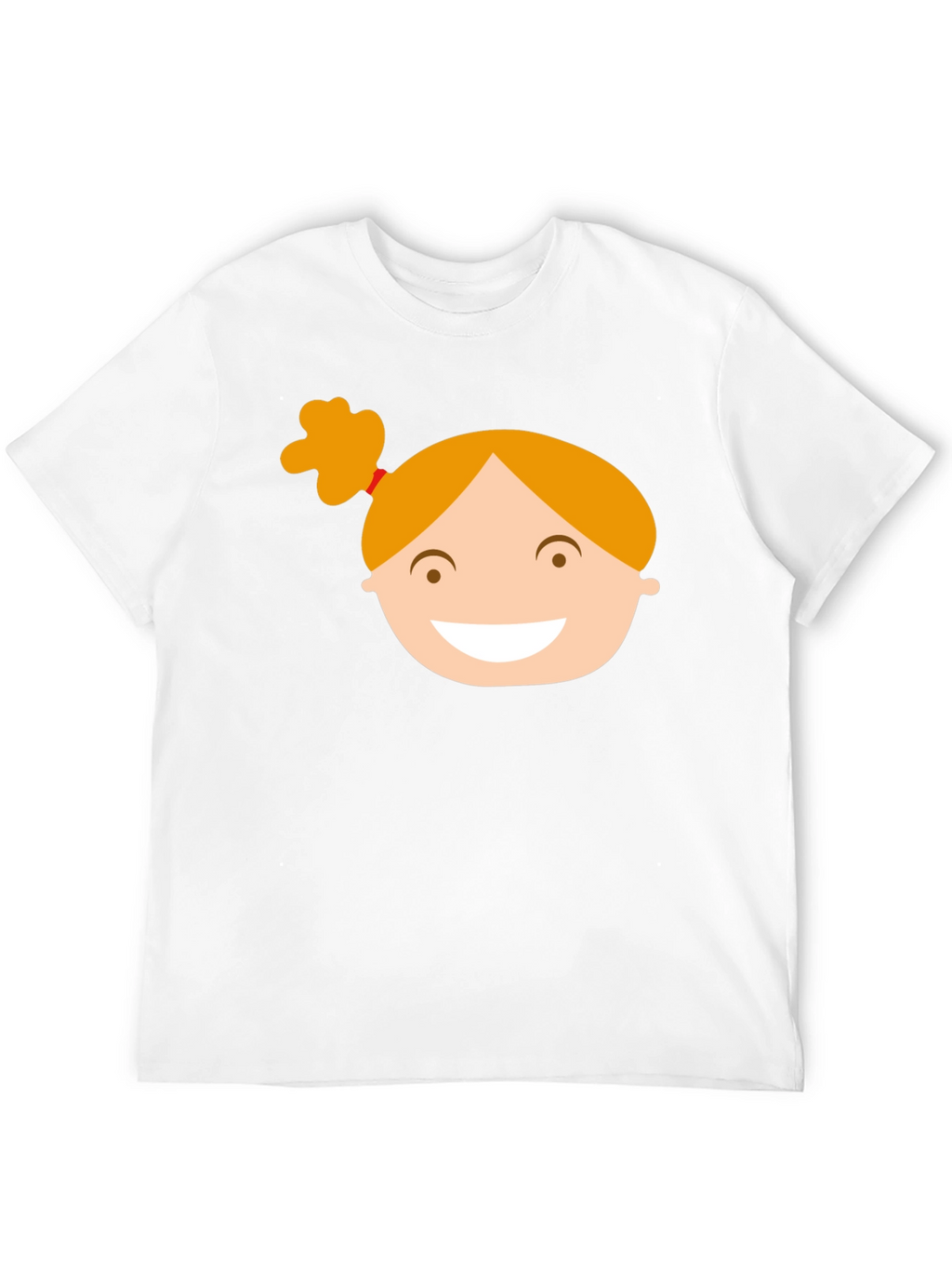 Black Graphic Tee with Girl Cartoon Design