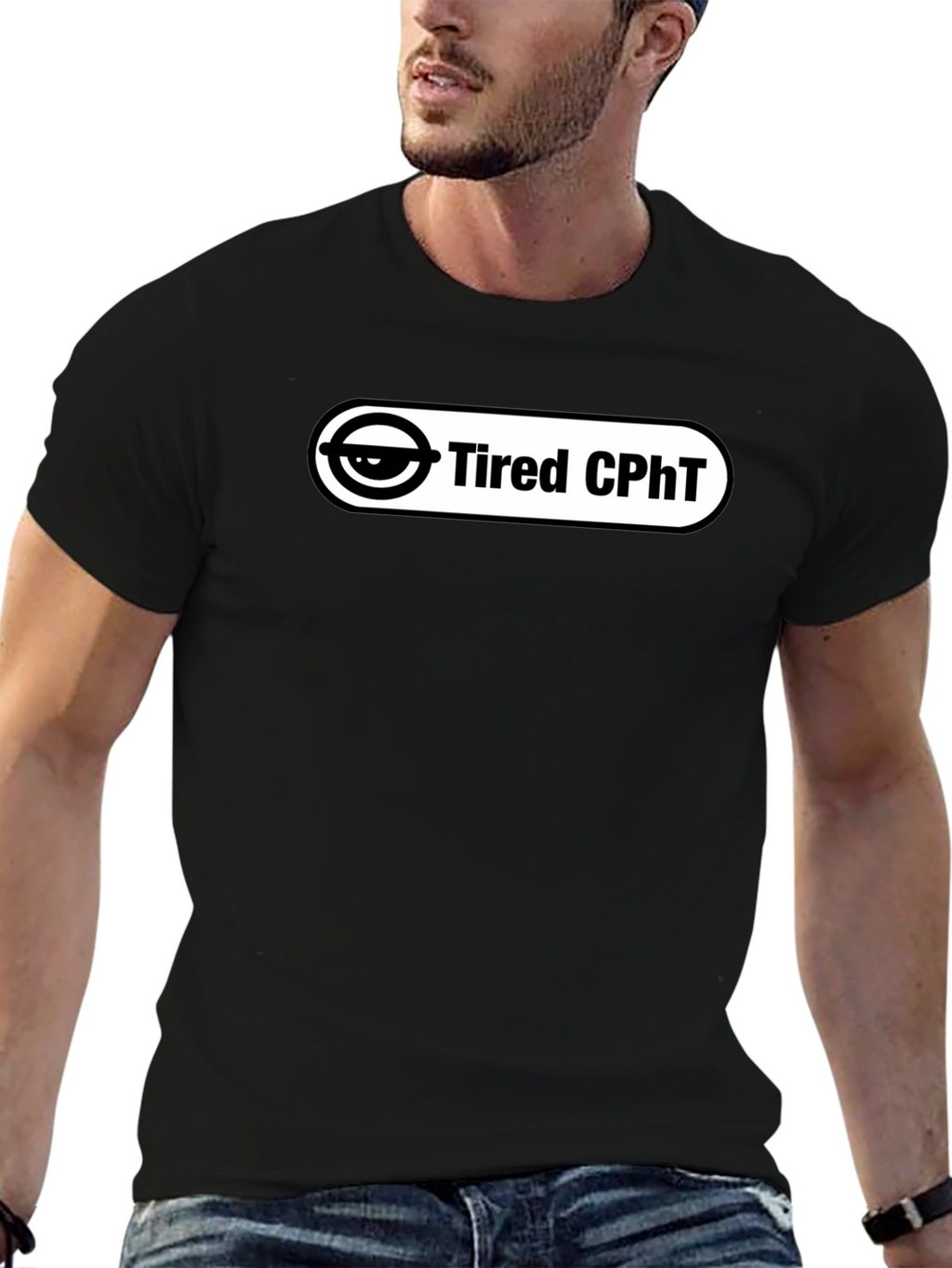 Tired CPHT Black Graphic Tee