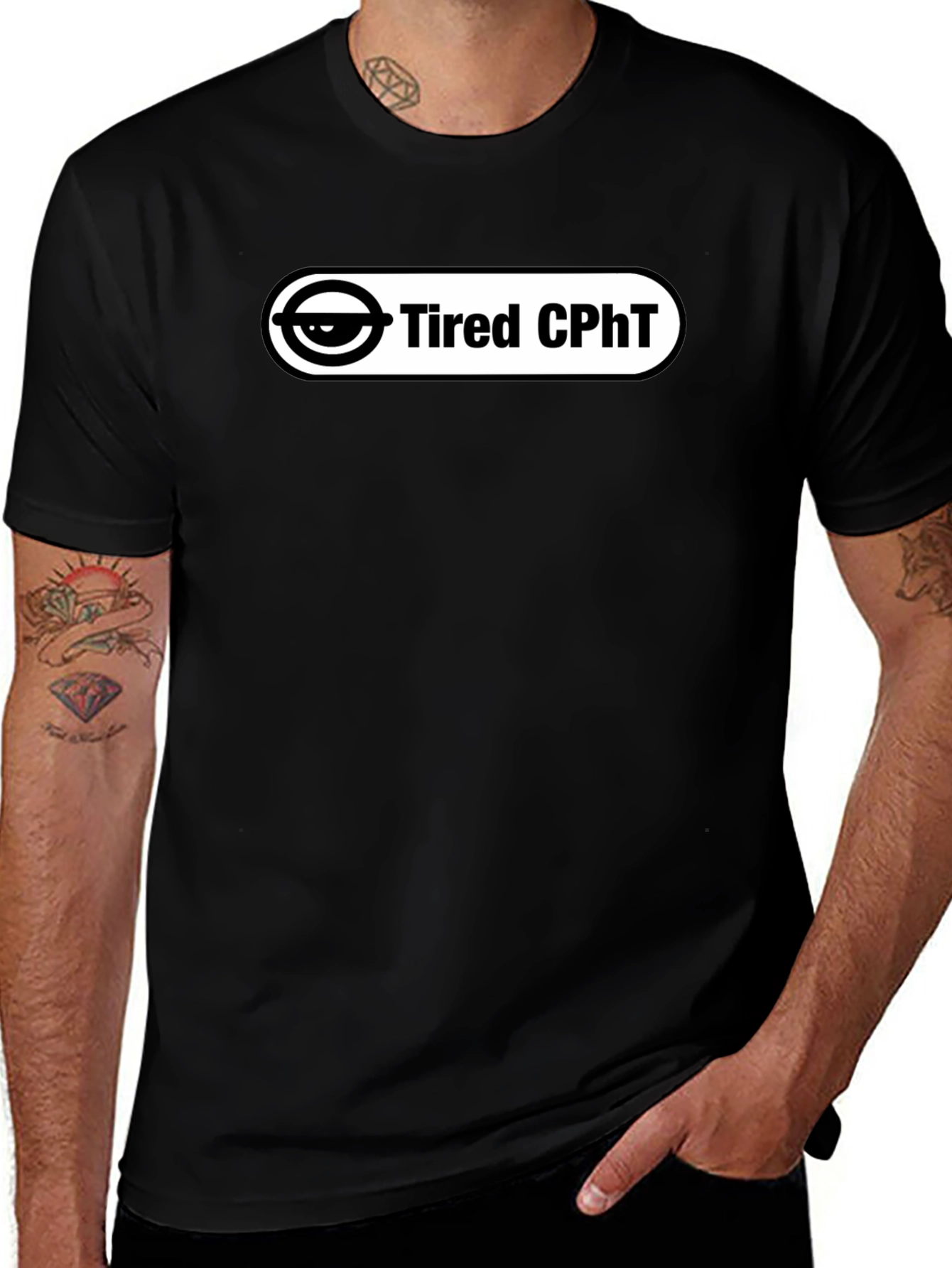 Tired CPHT Black Graphic Tee