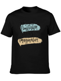 Inspirational Your Limitation Black Graphic Tee