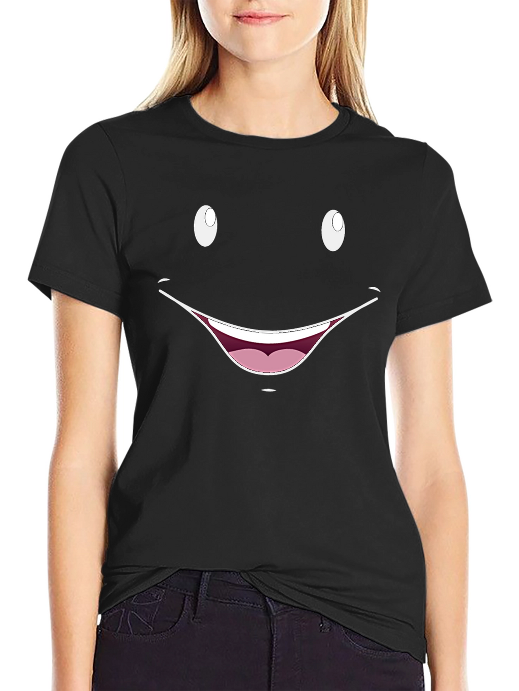 Smiley Face Graphic T-Shirt