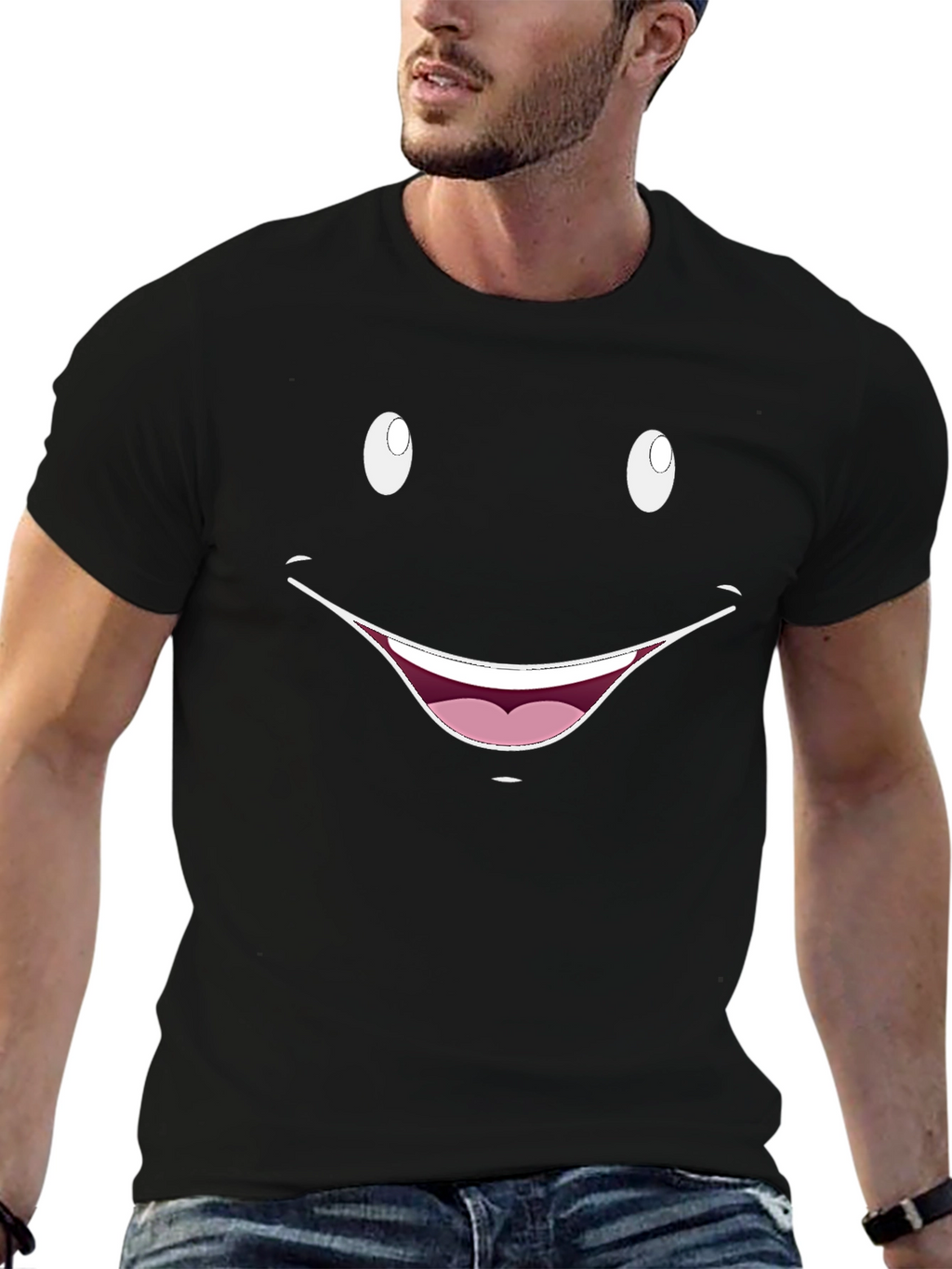 Smiley Face Graphic T-Shirt