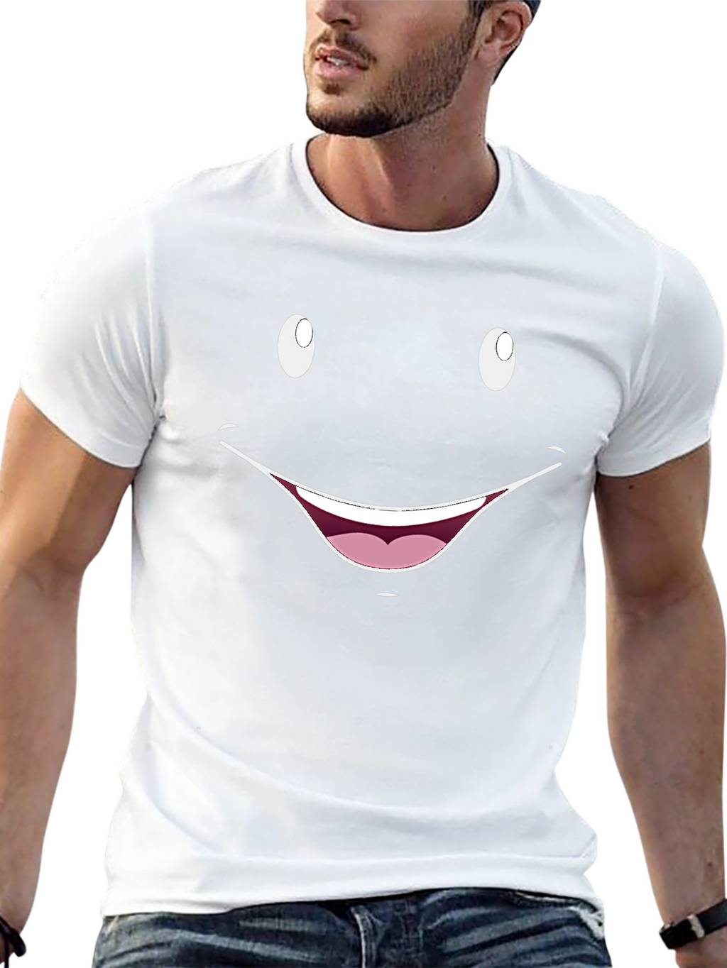 Smiley Face Graphic T-Shirt