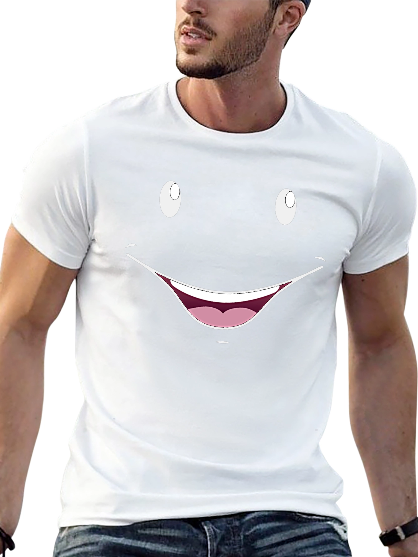 Smiley Face Graphic T-Shirt