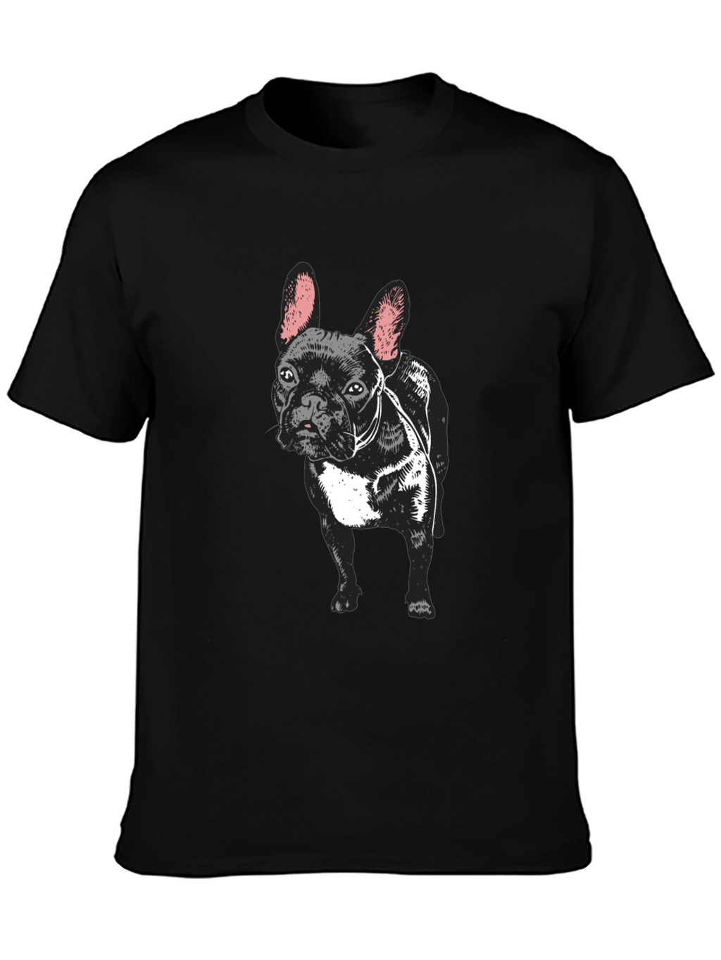 French Bulldog Graphic T-Shirt - Black