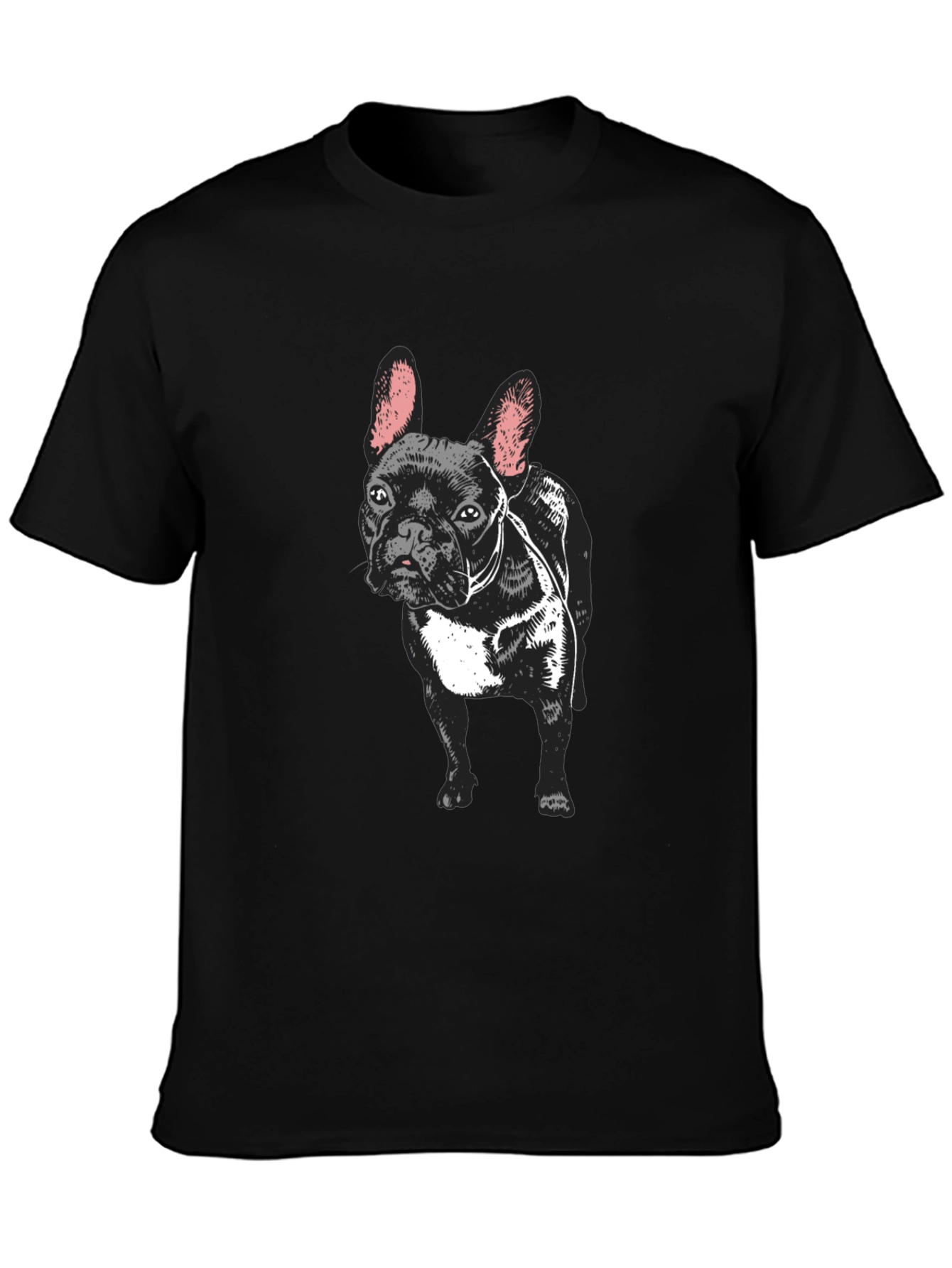 French Bulldog Graphic T-Shirt - Black