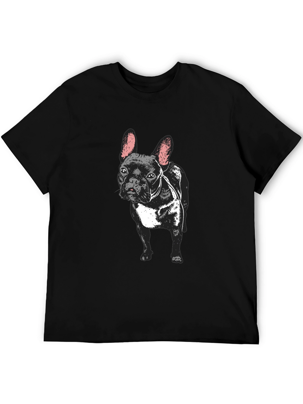 French Bulldog Graphic T-Shirt - Black