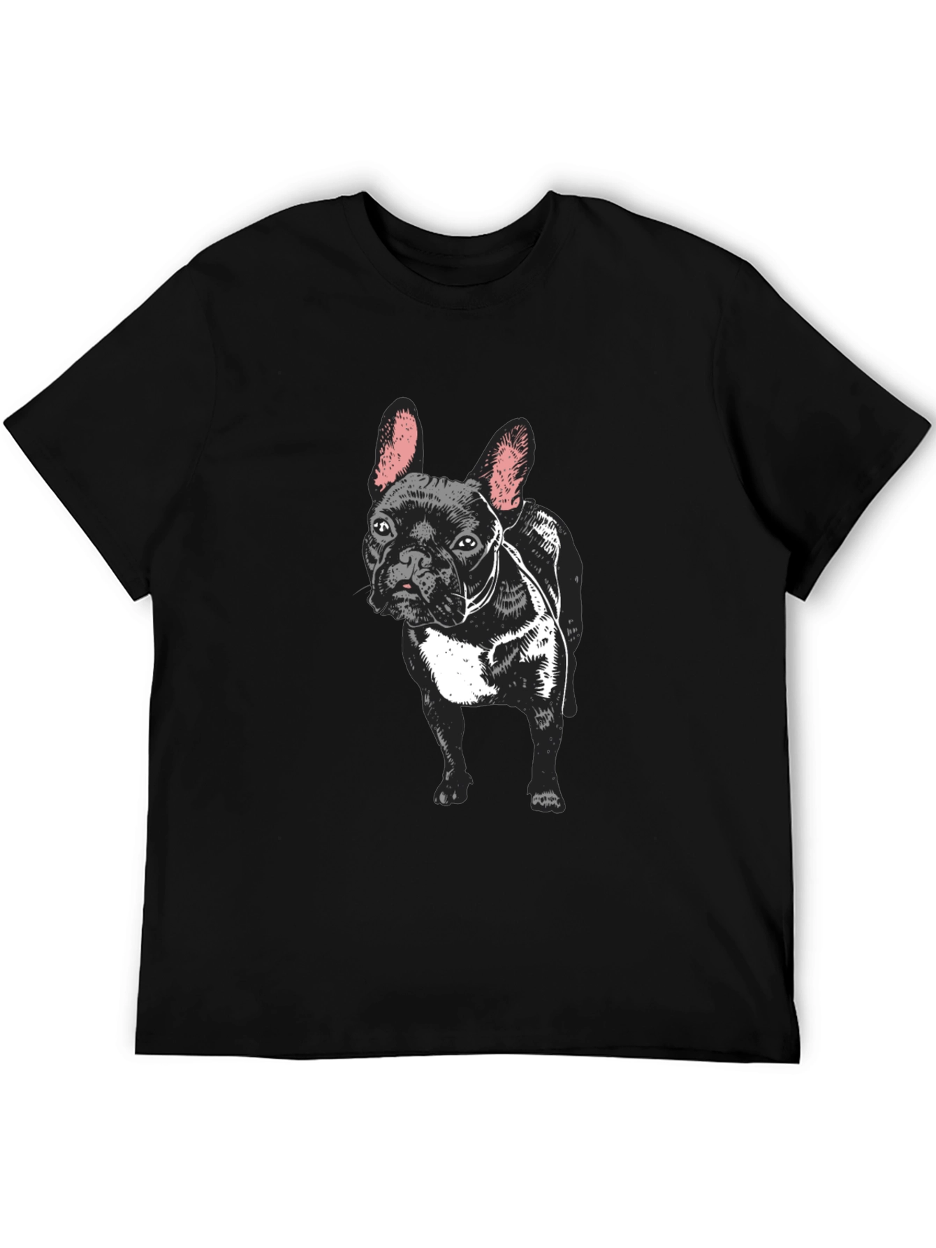 French Bulldog Graphic T-Shirt - Black