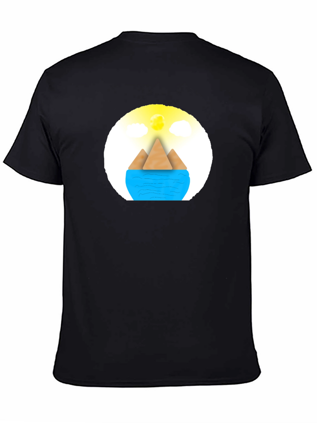 Geometric Island Graphic Tee - Modern Comfort