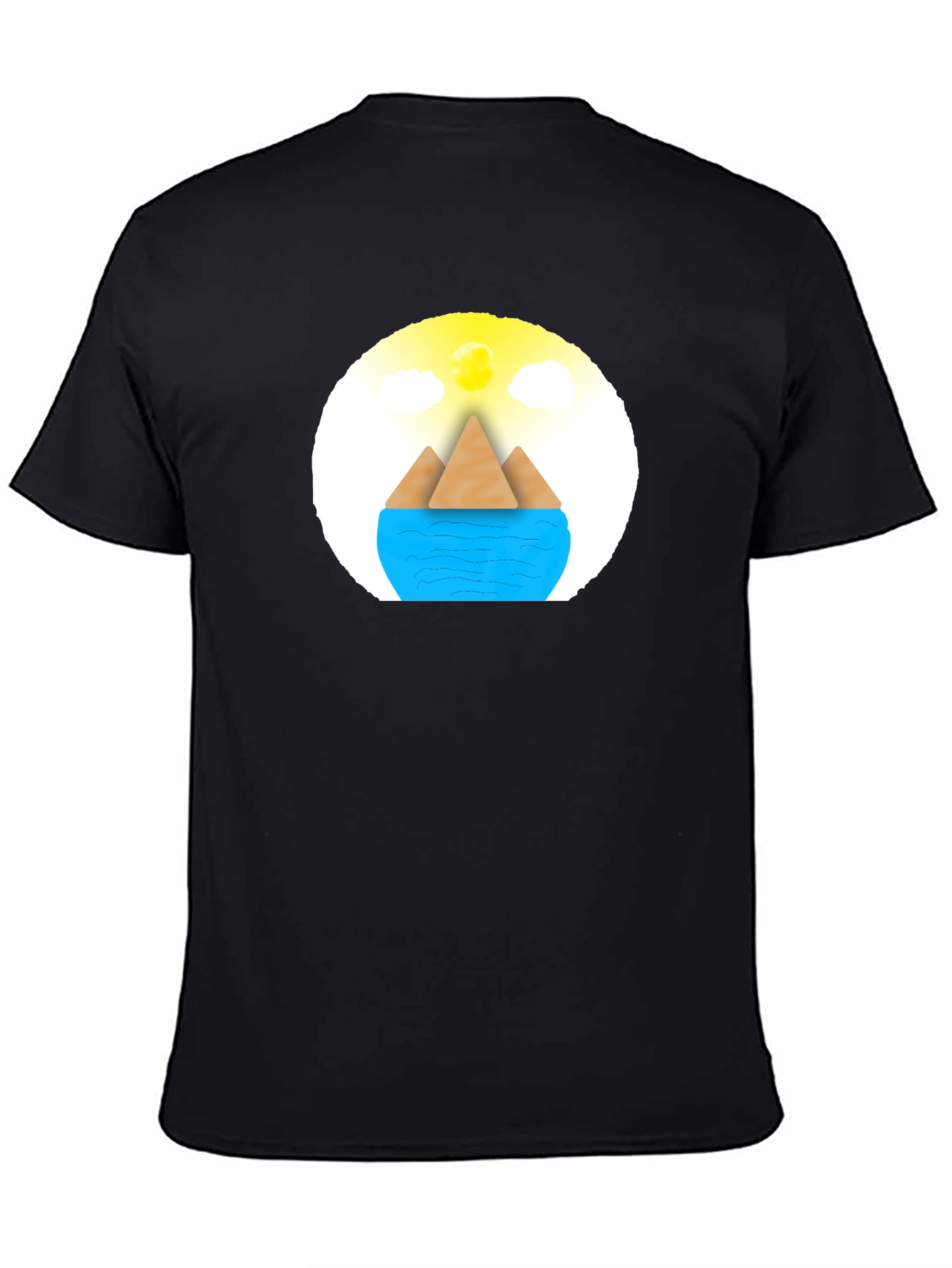 Geometric Island Graphic Tee - Modern Comfort
