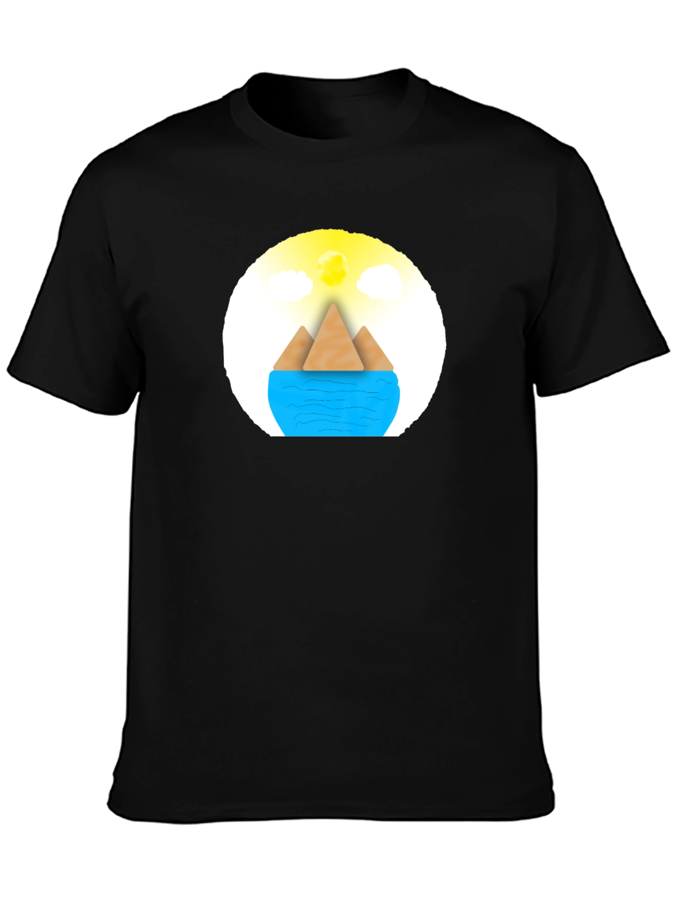 Geometric Island Graphic Tee - Modern Comfort