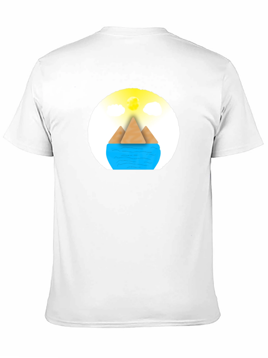 Geometric Island Graphic Tee - Modern Comfort
