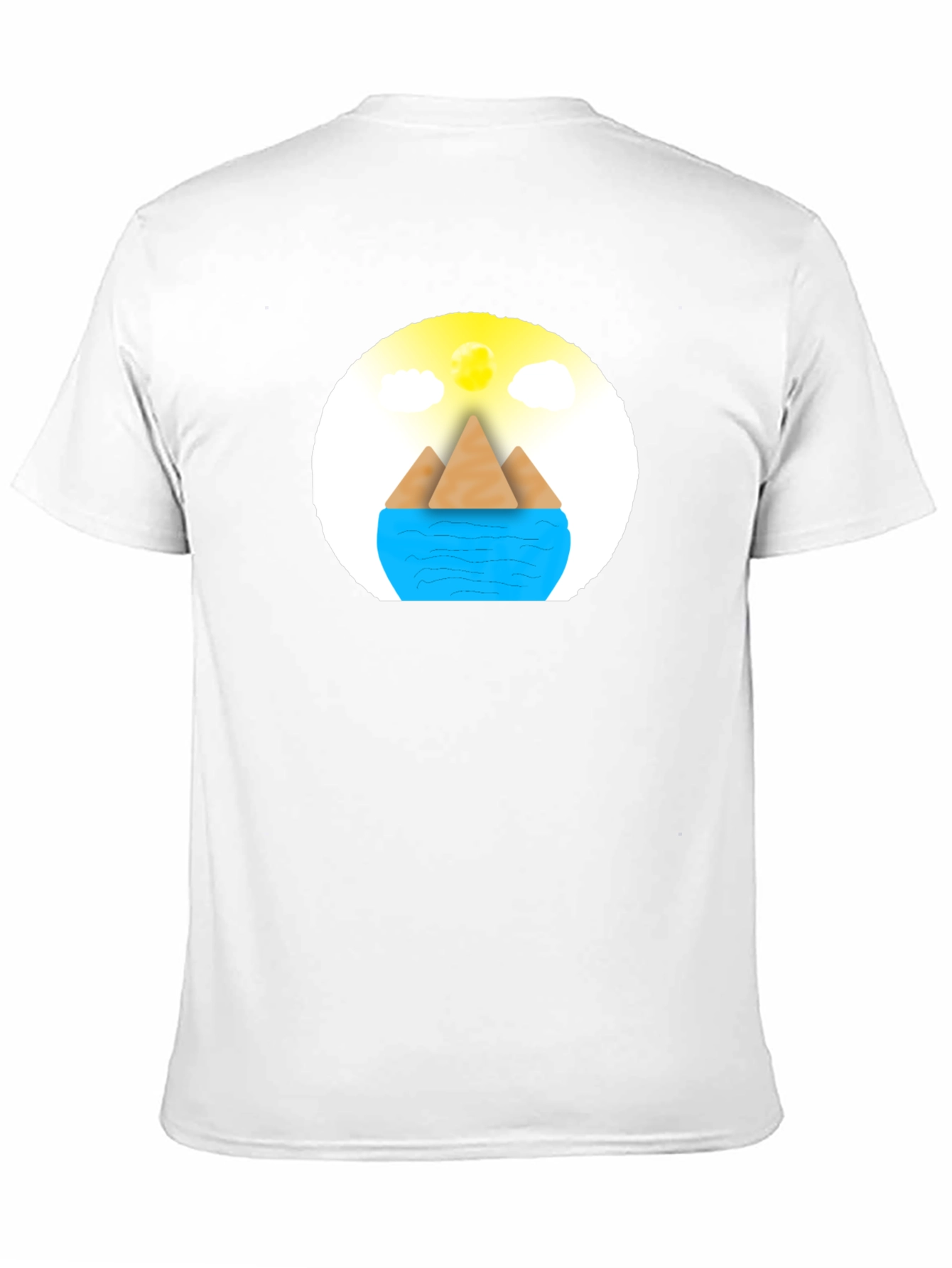 Geometric Island Graphic Tee - Modern Comfort
