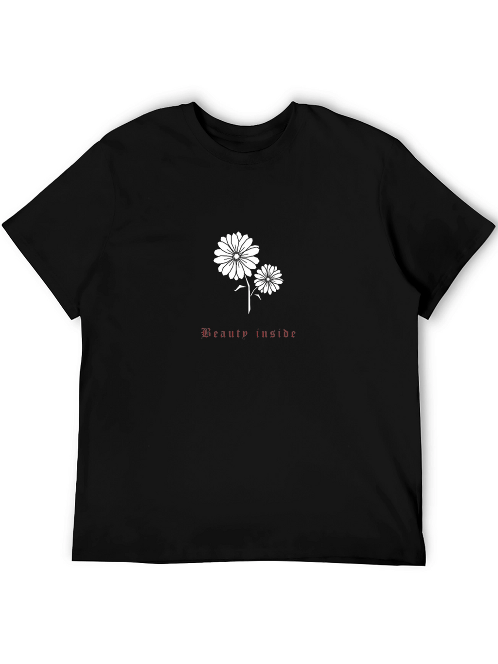 Beauty Inside Graphic Black T-Shirt
